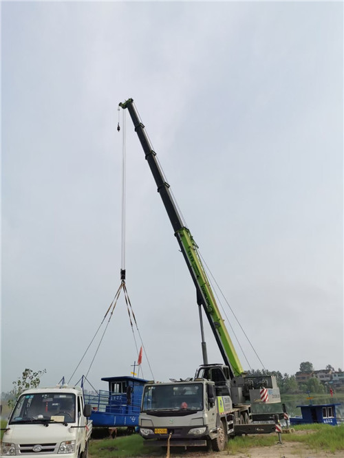 林周县桥梁建设吊装案例